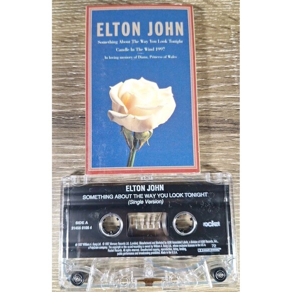 Elton John Something About The Way You Look Tonight (Cassette) Single. Tested - Picture 1 of 3